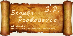 Stanko Prokopović vizit kartica